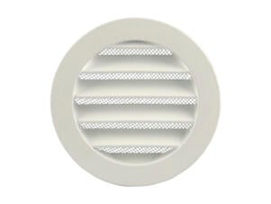Renson 434 schoepenrooster rond 100mm aluminium wit