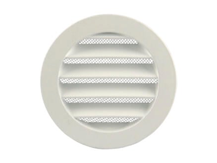 Renson 434 schoepenrooster rond 100mm aluminium wit 1