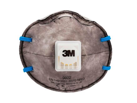 3M 9922C2N stofmasker geurvermindering met ventiel FFP2 2 stuks 1