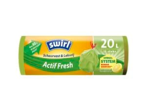 Swirl Actif Fresh sacs-poubelle 20l 12 pièces