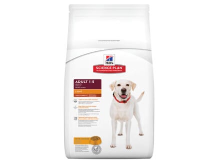 Hill's Adult Light Large Breed croquettes chien chicken 12kg