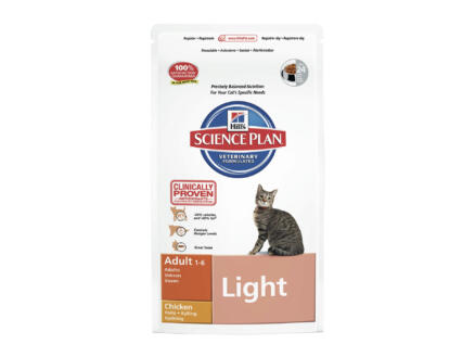 Hill's Adult Optimal Care light Cat croquettes chat chicken 300g 1