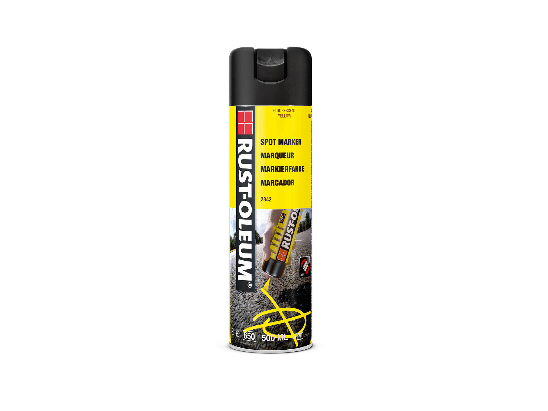 Rust-oleum Aerosol de marquage Economique fluorescent 500ml jaune