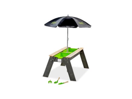 Aksent zand- en watertafel 69x94 cm + parasol en tuingereedschap 1