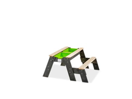 Aksent zand- water- en picknicktafel met bankje en deksel 94x94 cm 1