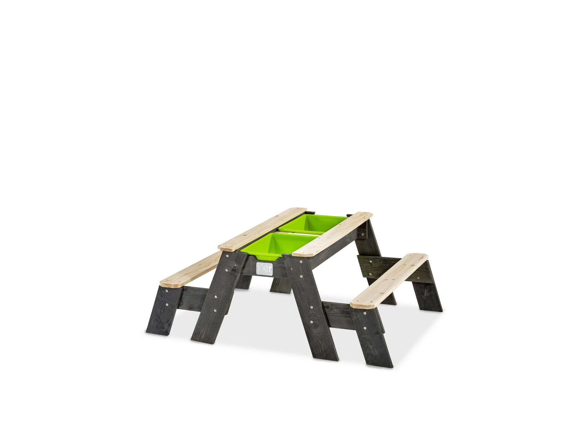 Exit Toys Aksent zand- water- en picknicktafel met bankjes en deksel 120x94 cm