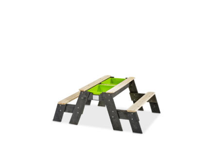 Aksent zand- water- en picknicktafel met bankjes en deksel 120x94 cm 1