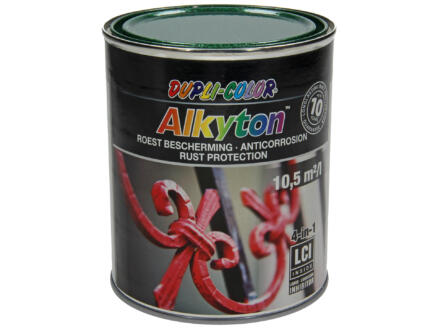 Dupli Color Alkyton roestbeschermingslak hamerslag 0,75l groen 1