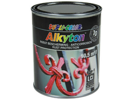 Dupli Color Alkyton roestbeschermingslak hamerslag 0,75l zwart 1