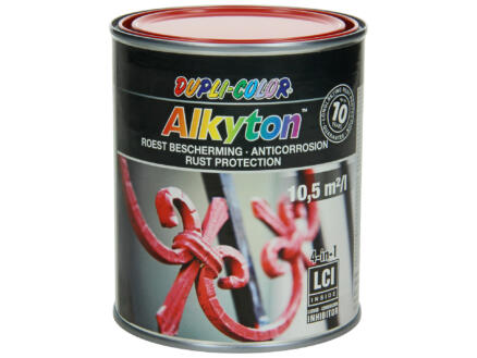 Dupli Color Alkyton roestbeschermingslak zijdeglans 0,75l vuurrood 1