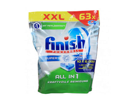Finish All-In-One tablettes lave-vaisselle 63 tabs (1+1 gratuit