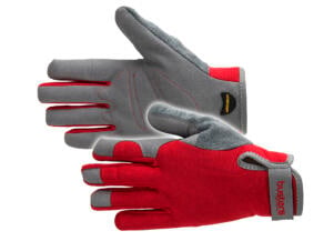Busters All Round Men gants de jardinage M/L cuir artificiel rouge