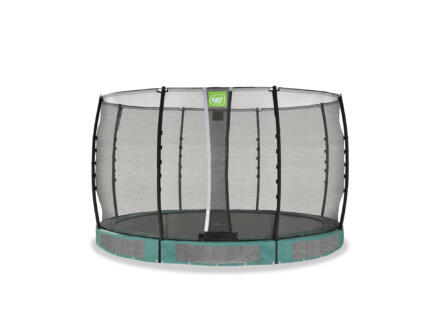 Allure Classic trampoline enterré 366cm + filet de sécurité vert 1