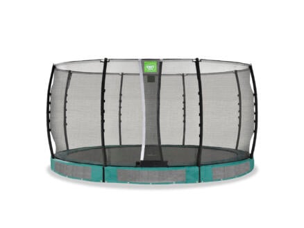 Allure Classic trampoline enterré 427cm + filet de sécurité vert 1