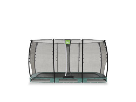 Allure Classic trampoline ingegraven 214x366 cm + veiligheidsnet groen 1