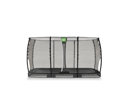 Allure Classic trampoline ingegraven 214x366 cm + veiligheidsnet zwart 1