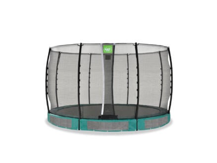 Allure Classic trampoline ingegraven 366cm + veiligheidsnet groen 1