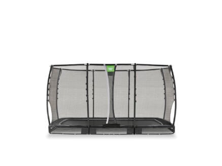 Exit Toys Allure Premium trampoline enterré 214x366 cm + filet de sécurité noir 1