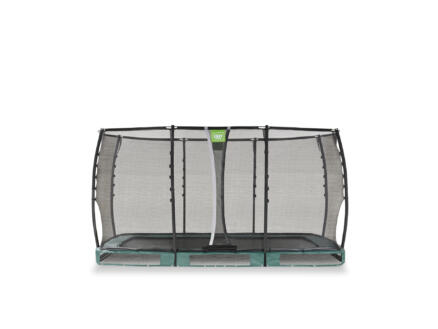 Allure Premium trampoline enterré 214x366 cm + filet de sécurité vert 1