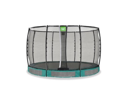 Allure Premium trampoline enterré 366cm + filet de sécurité vert 1