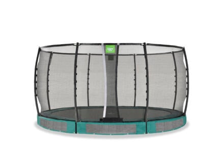 Allure Premium trampoline enterré 427cm + filet de sécurité vert 1