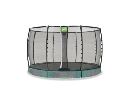 Allure Premium trampoline ingegraven 366cm + veiligheidsnet groen 1