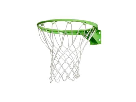 Anneau de basket avec filet vert 1