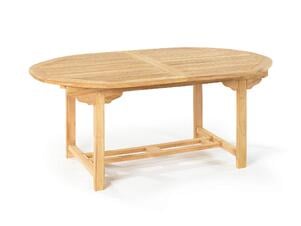 Garden Plus Aristo table de jardin 180x120 cm extensible jusqu'à 240cm brun