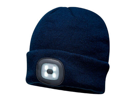 B029 bonnet LED rechargeable bleu