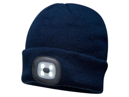 B029 bonnet LED rechargeable bleu