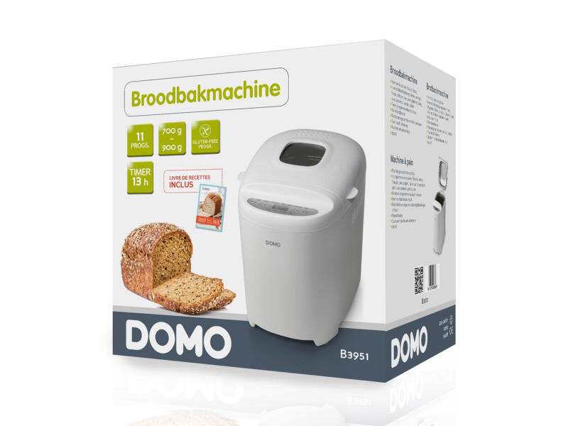 Domo B3951 machine à pain 700-900 g