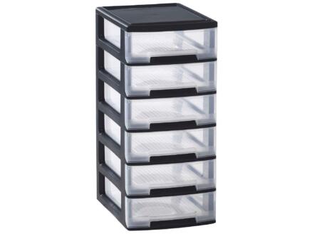 Curver Tour De Rangement Style Aspect Rotin 4x14l Ivoire Style