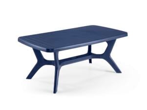 Baltimore table de jardin 177x100 cm bleu