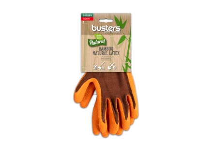 Busters Bamboo Garden Heavy gants de jardinage 7 polymère orange 1