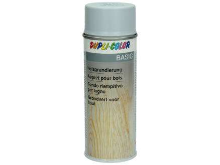 Basic laque en spray apprêt bois 0,4l gris 1