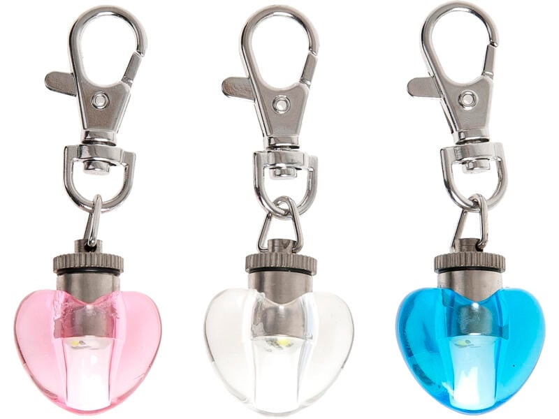 Flamingo Blinki Heart LED lamp halsband beschikbaar in 3 kleuren