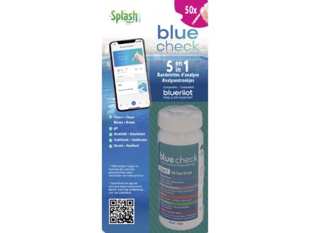 Splash Blue Check bandelette de test 5-en-1 50 pièces