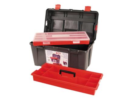 Tayg Boîte à outils 48x25,8x25,5 cm + bac intérieur & boîte à compartiments 1