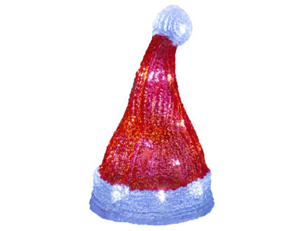 Bonnet du Père Noël lumineux 25cm 1