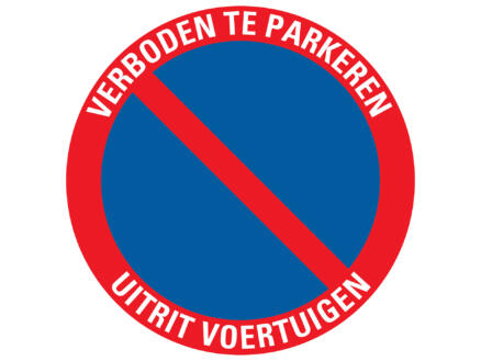 Bord verboden parkeren uitrit voertuig 30cm 1