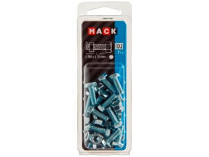 Mack Boulon de pression avec écrou M6 16mm zingué 15 pièces