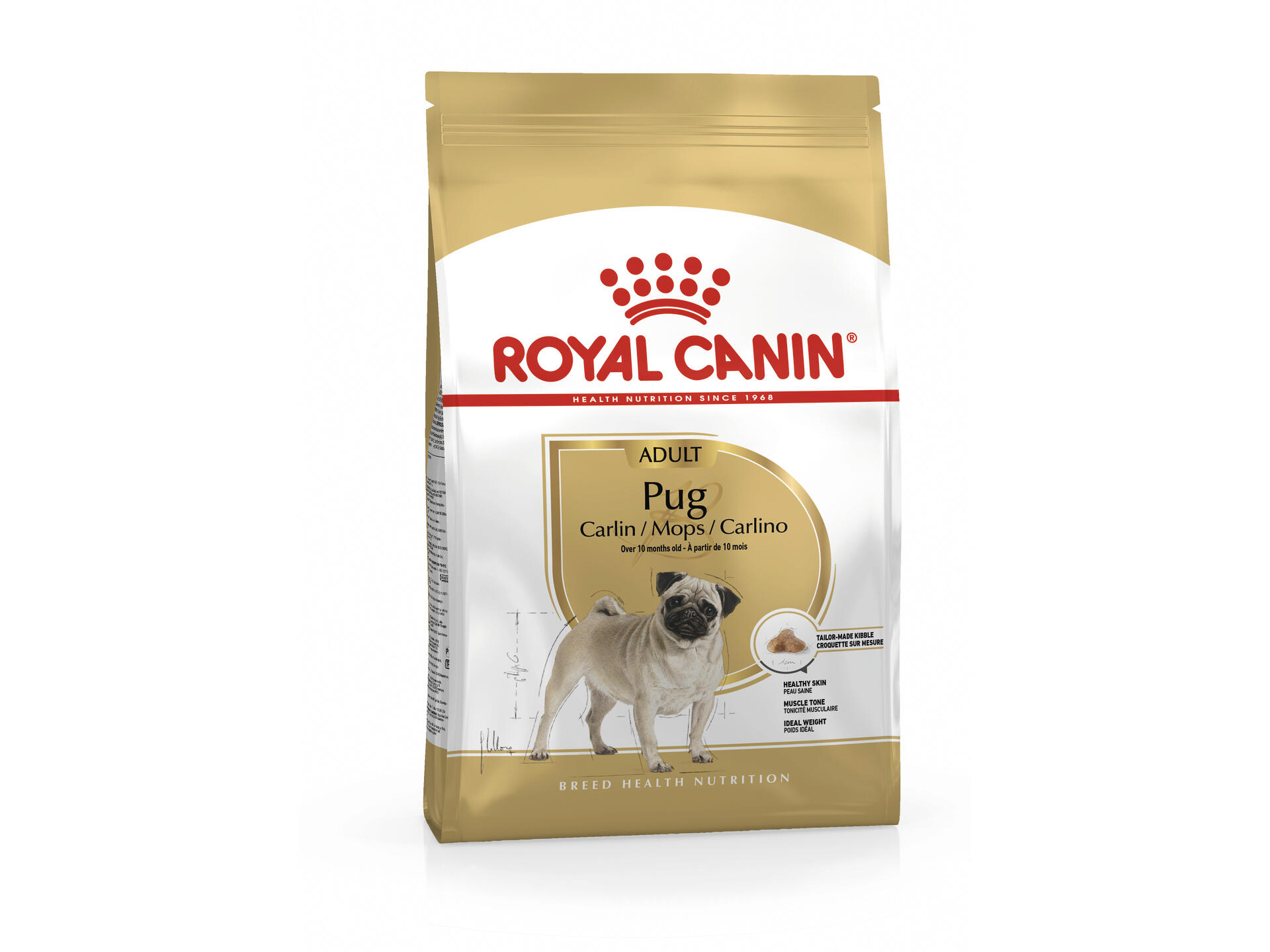 Royal Canin Breed Health Nutrition Pug Adult croquettes chien 1,5kg