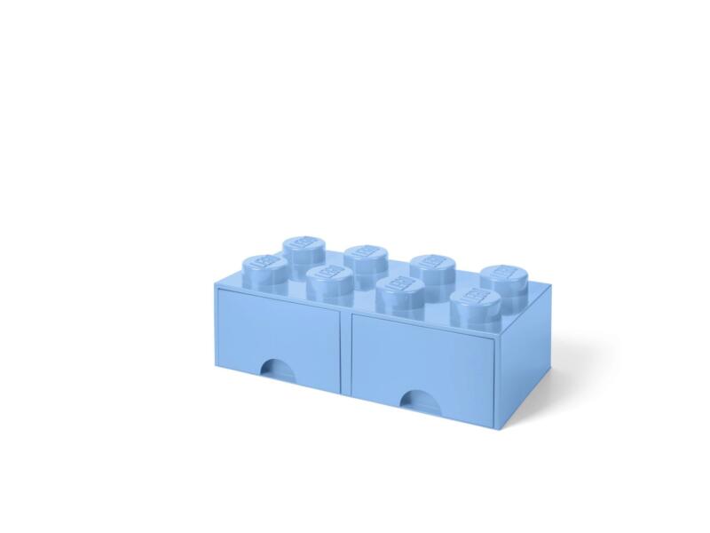 Brick 8 tiroir de rangement 9,2l bleu clair