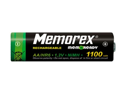 Memorex Budget batterie rechargeable NI-MH 1,5V AA 1100mAh 4 pièces 1
