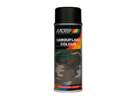 Motip Camouflage lakspray satijnglans 0,4l army black 1