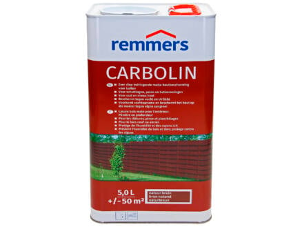 Remmers Carbolin beits tuinhout mat 5l natuurbruin 1