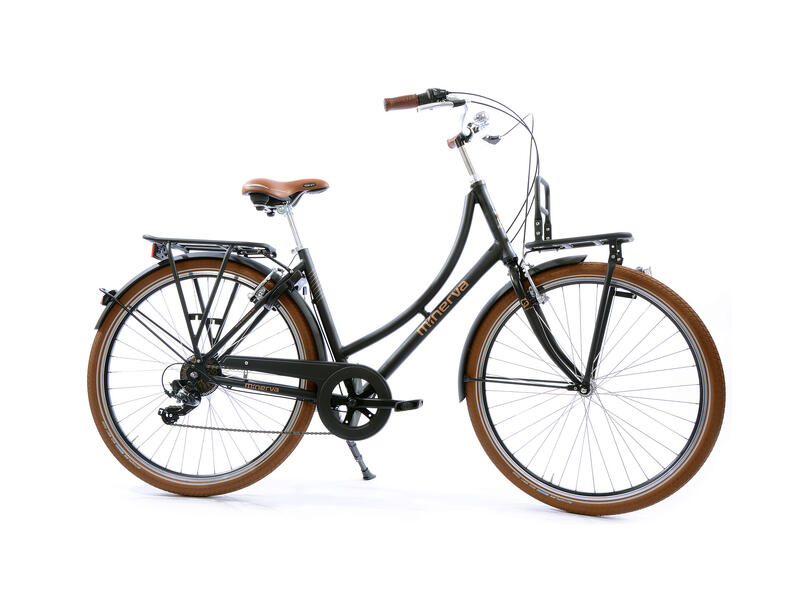 Minerva Cargo Acera 7 Damesfiets Maat 48 Zwart Hubo minerva-cargo-acera-7-damesfiets-maat-48-zwart-hubo