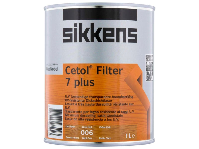Sikkens Cetol Filter 7 plus 1l chêne clair
