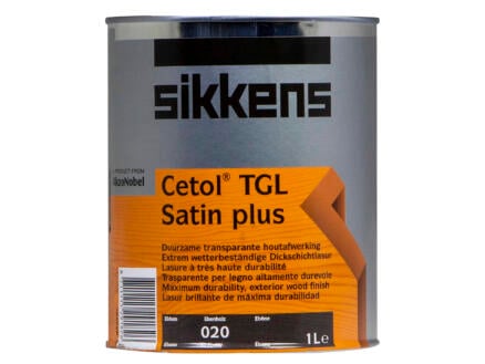 Sikkens Cetol TGL Satin Plus protection du bois 1l ébène 1
