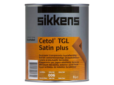 Sikkens Cetol TGL Satin Plus protection du bois1l chêne clair 1